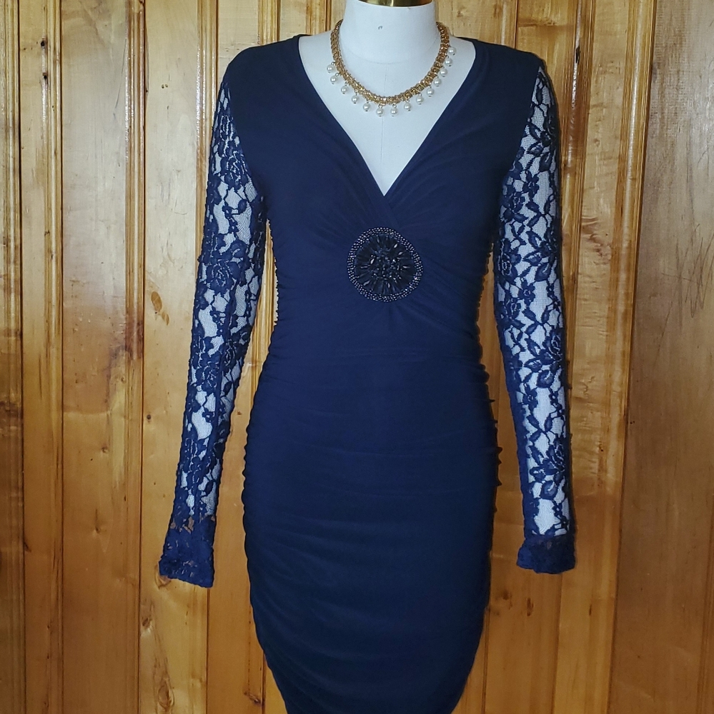 Navy blue dress❣